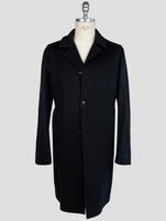 Kiton Blue Cashmere Overcoat
