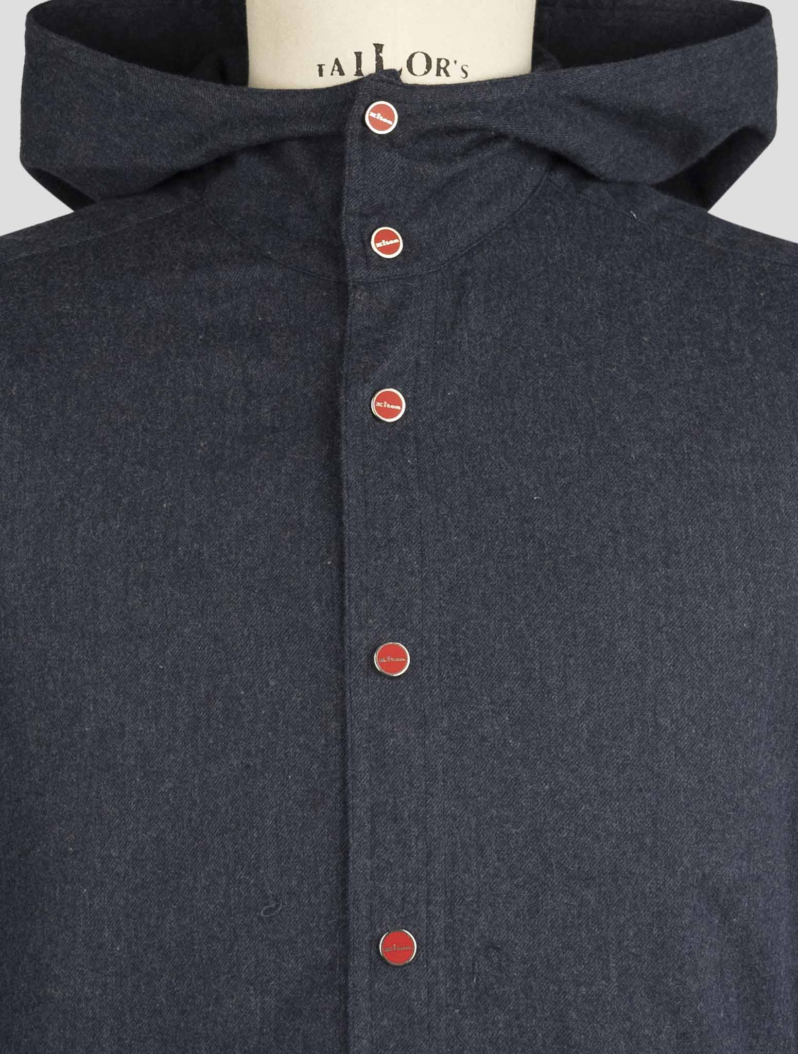 Kiton Blue Cotton Shirt Mariano