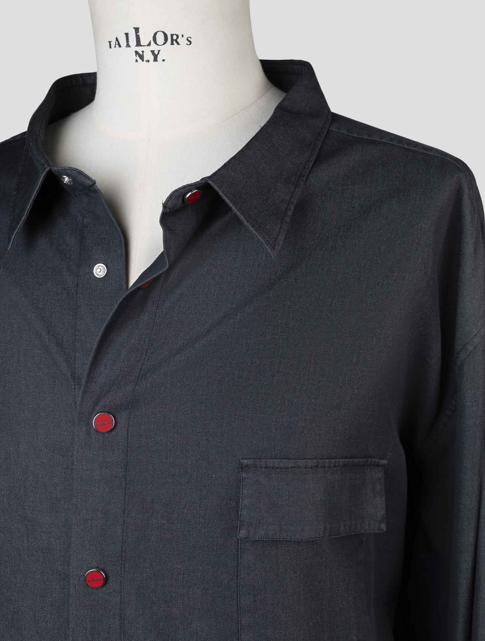 Kiton Gray Cotton Ea Shirt BUBA