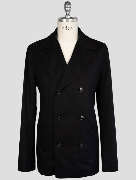 Kiton Black Cashmere Coat