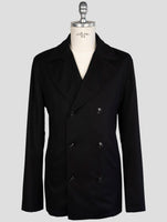 Kiton Black Cashmere Coat