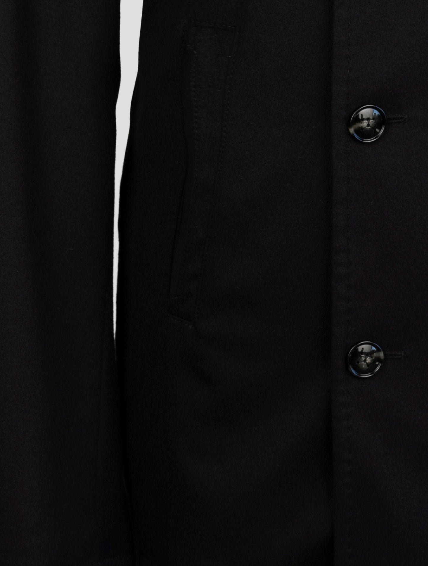 Kiton Black Cashmere Coat