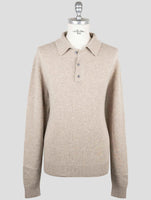 Kiton Beige Cashmere Sweater Polo