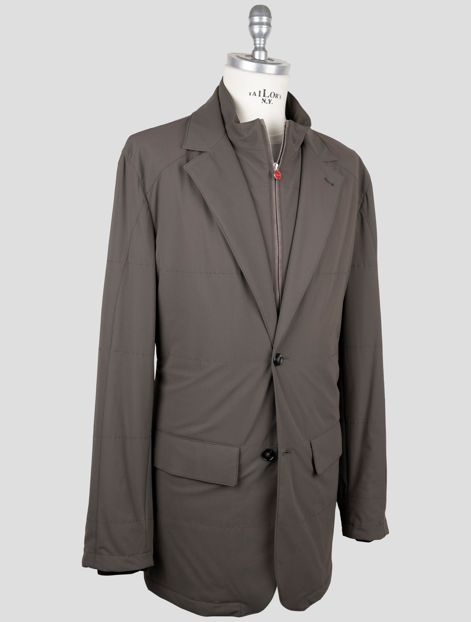 Kiton Brown Pa Ea Overcoat