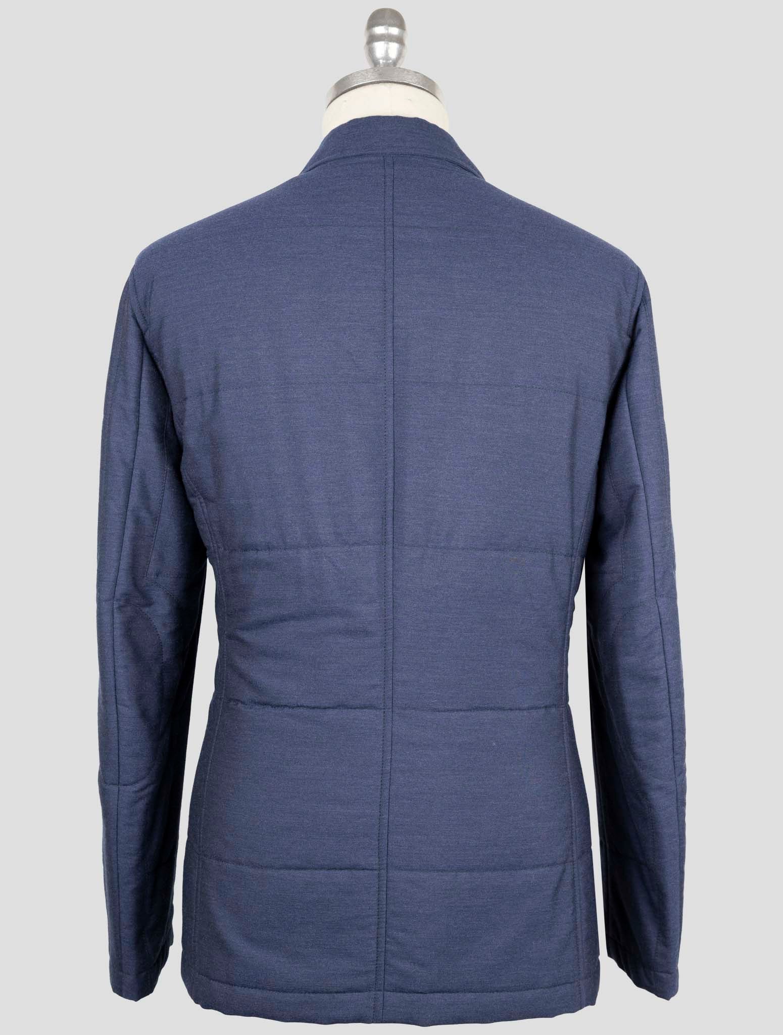 Kiton Blue Cashmere Pa Coat