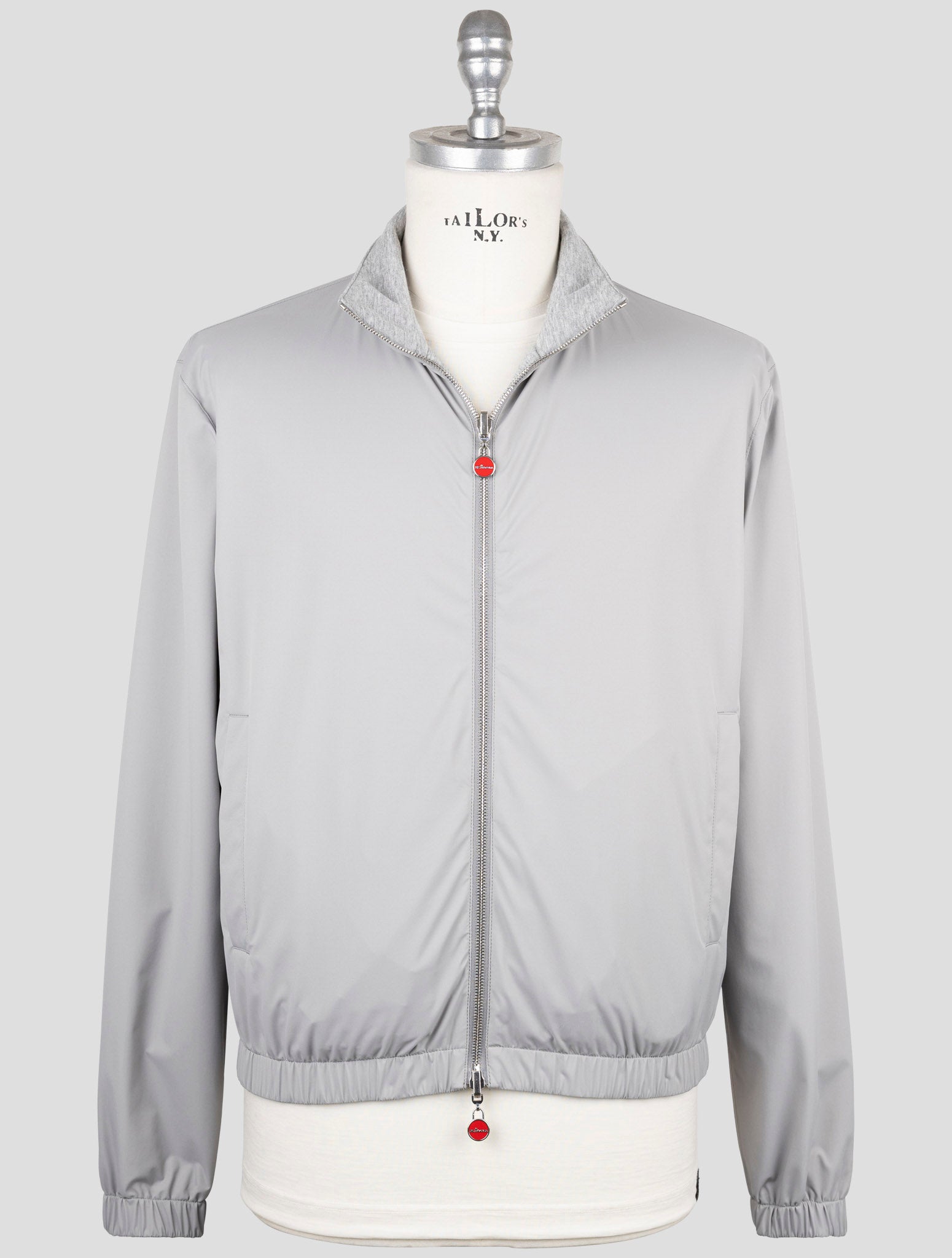 Kiton Gray Pa Modal Cashmere Reverse Coat