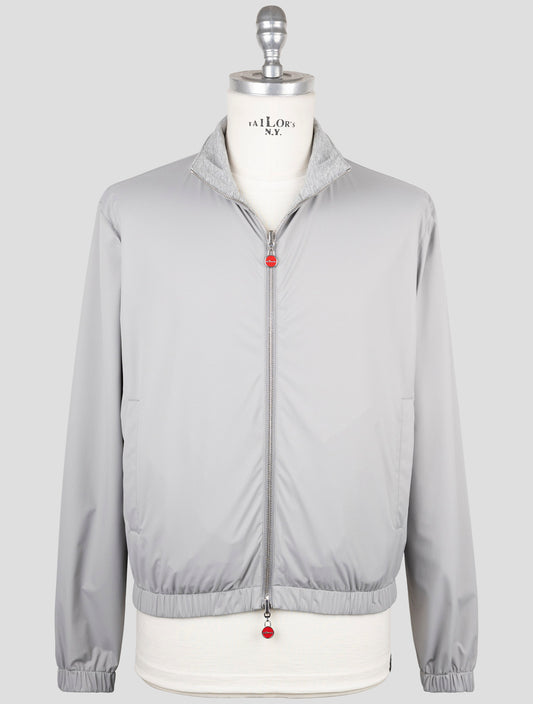 Kiton Gray Pa Modal Cashmere Reverse Coat