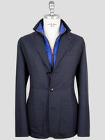 Kiton Dark Blue Cashmere Pa Coat