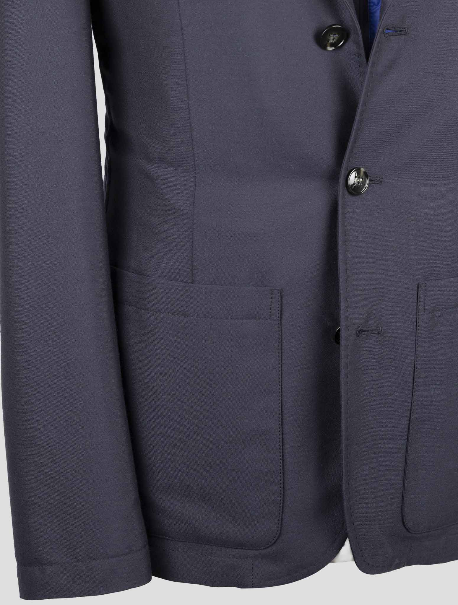 Kiton Dark Blue Cashmere Pa Coat