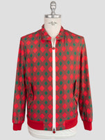 Kiton Red Green Pl Coat