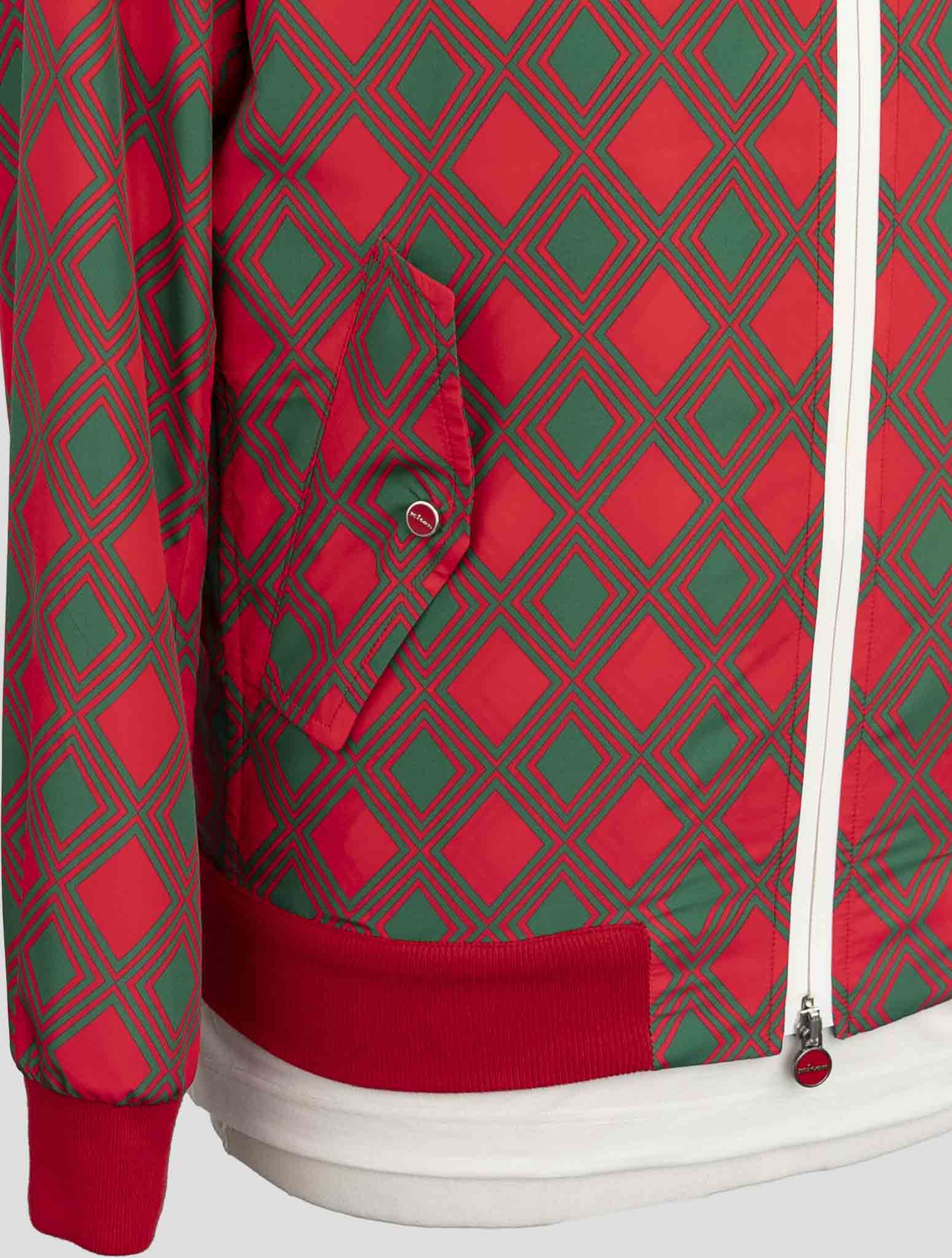 Kiton Red Green Pl Coat