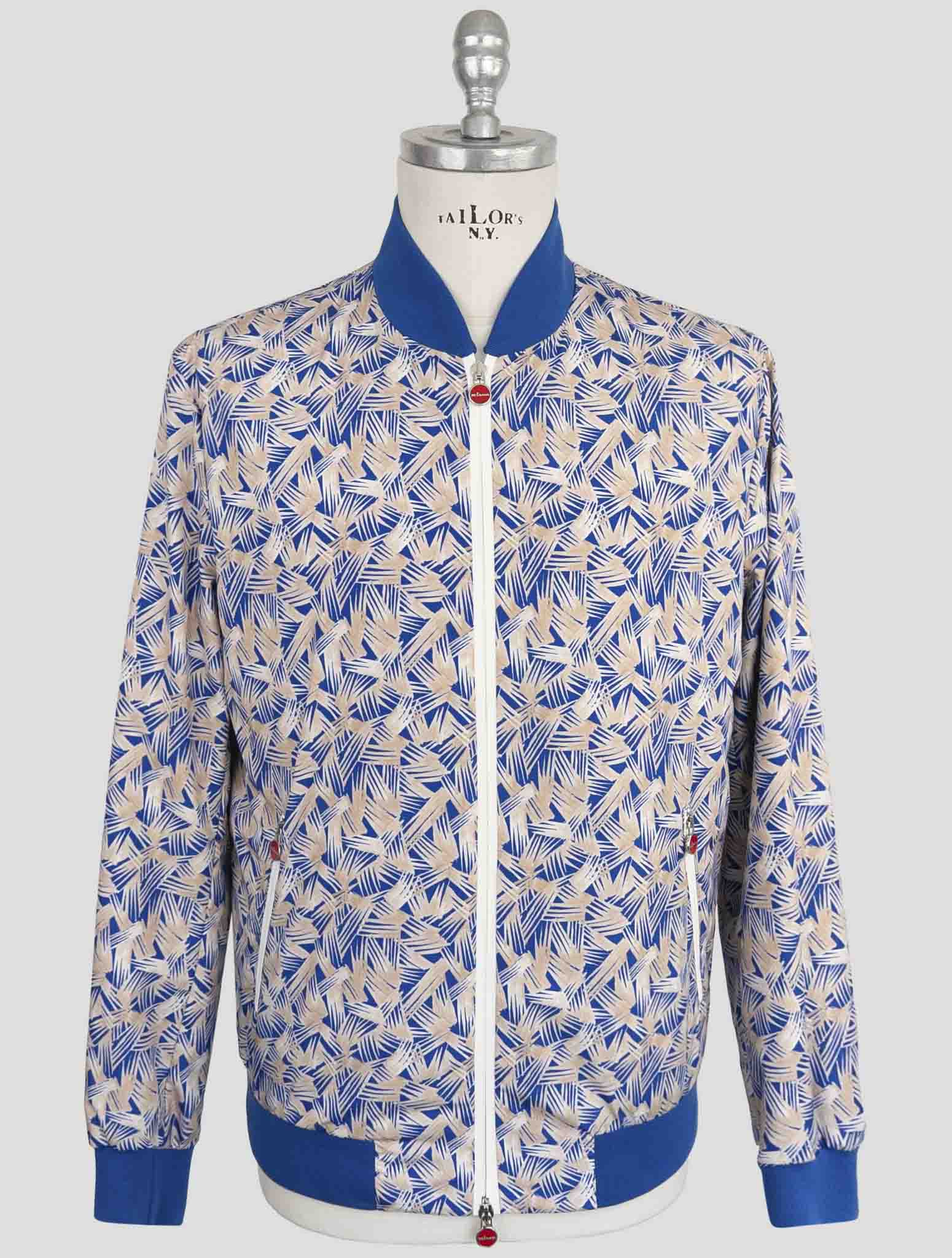Kiton Blue Beige Pl Coat