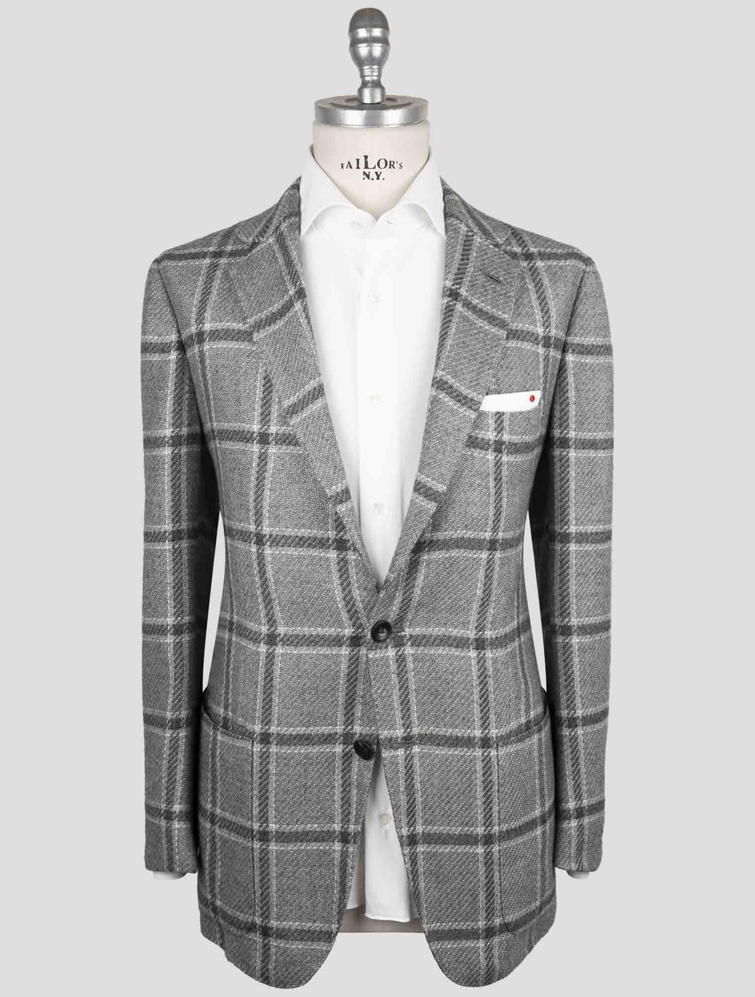 Kiton Gray Cashmere Blazer