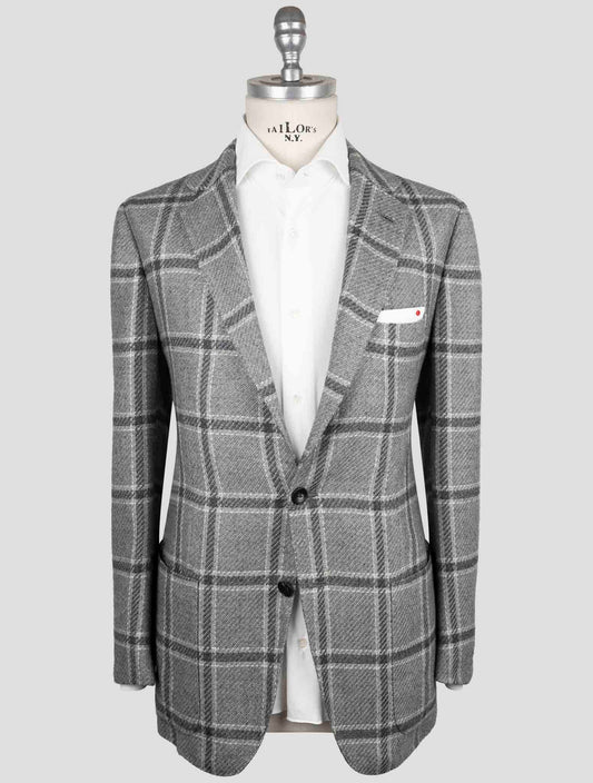 Kiton Gray Cashmere Blazer