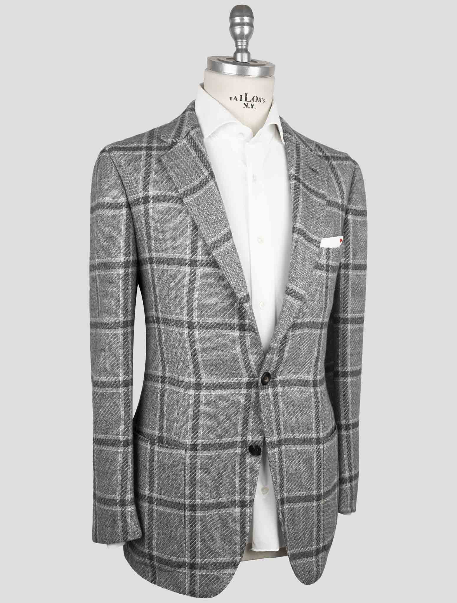 Kiton Gray Cashmere Blazer
