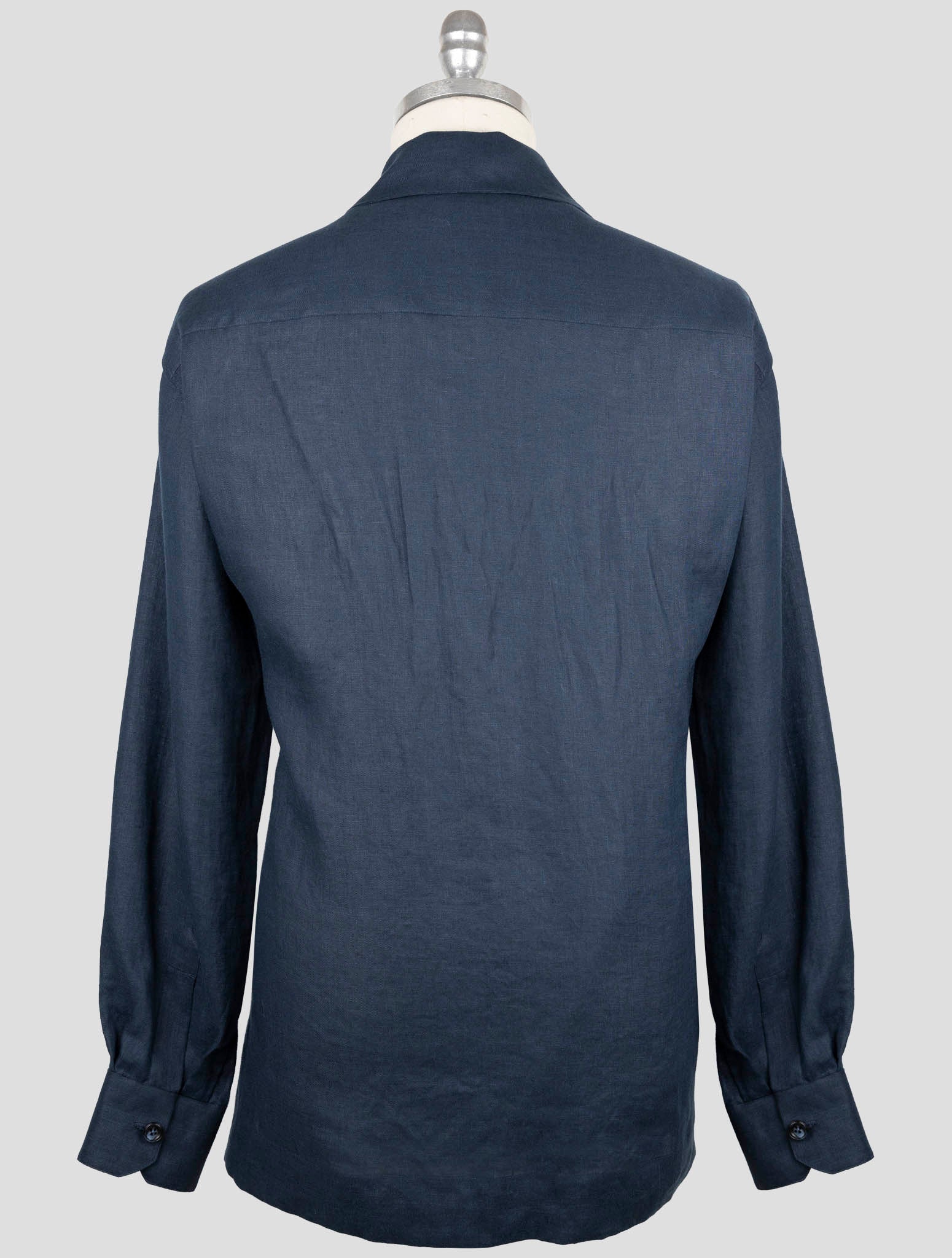 Kiton Blue Linen Shirt