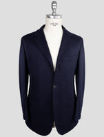 Kiton Knt Blue Virgin Wool Blazer