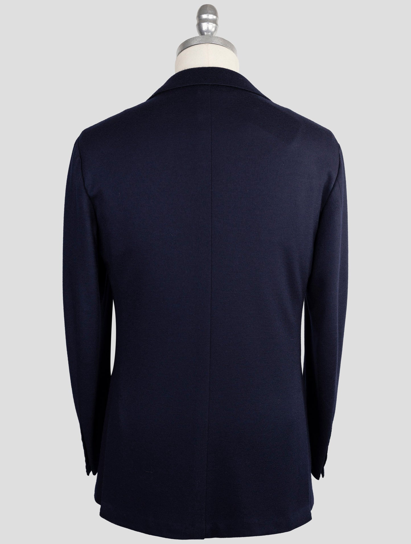 Kiton Knt Blue Virgin Wool Blazer