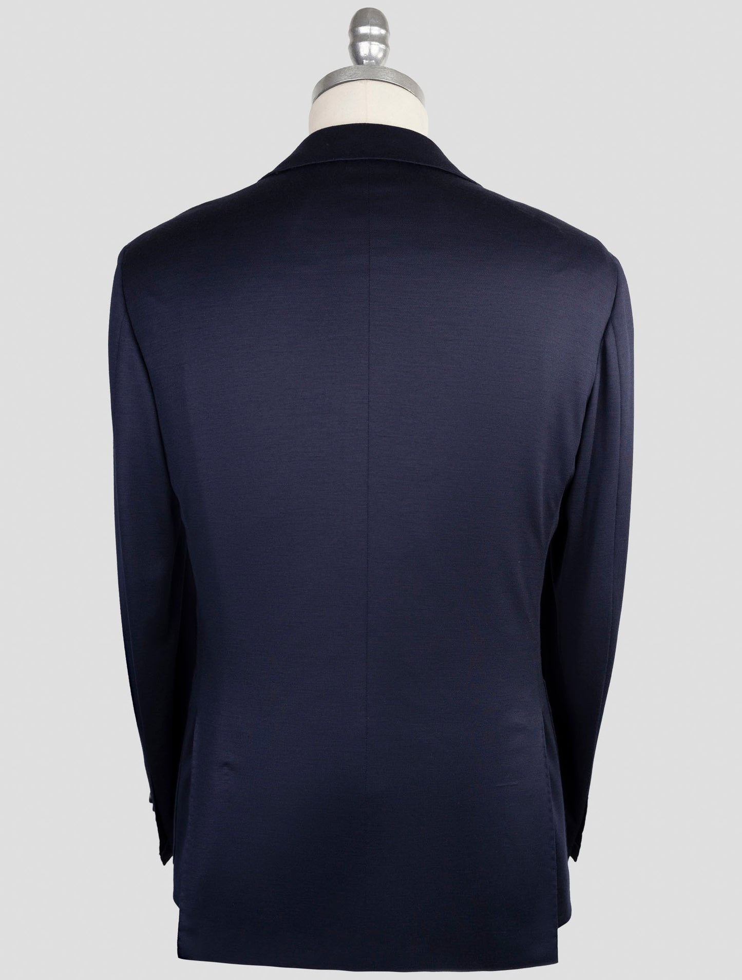 Kiton Knt Blue Wool Blazer