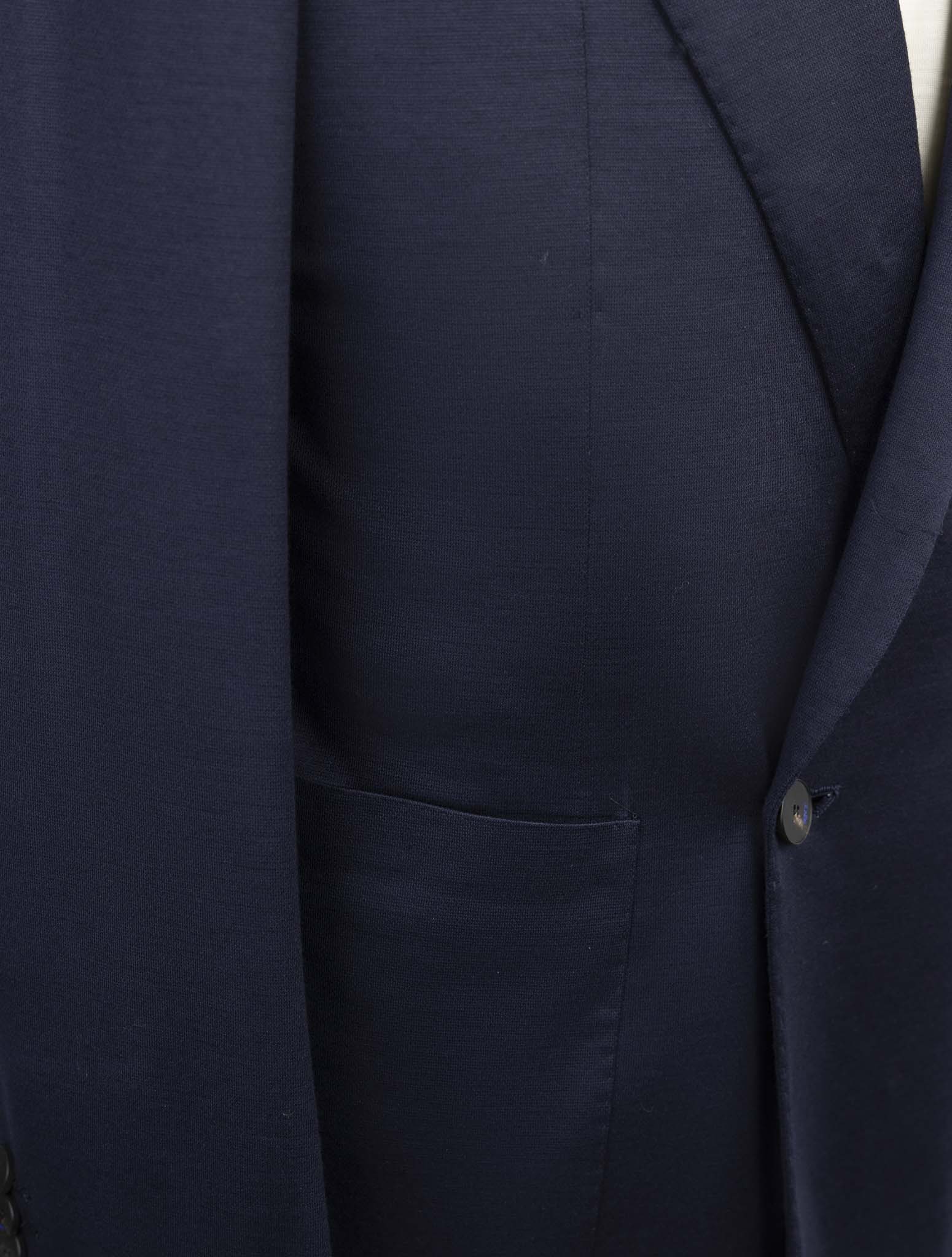 Kiton Knt Blue Wool Blazer