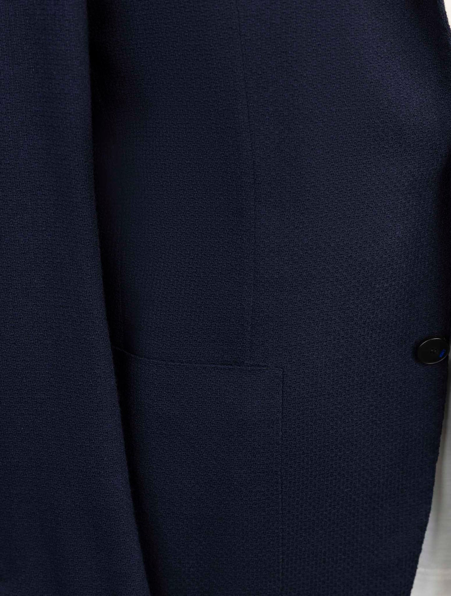 Kiton Knt Blue Virgin Wool Ea Blazer