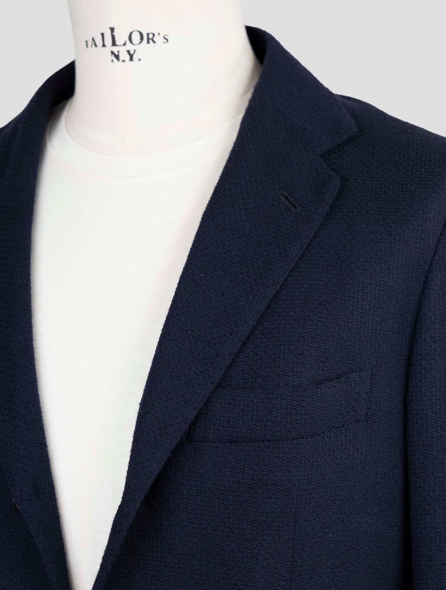 Kiton Knt Blue Virgin Wool Ea Blazer