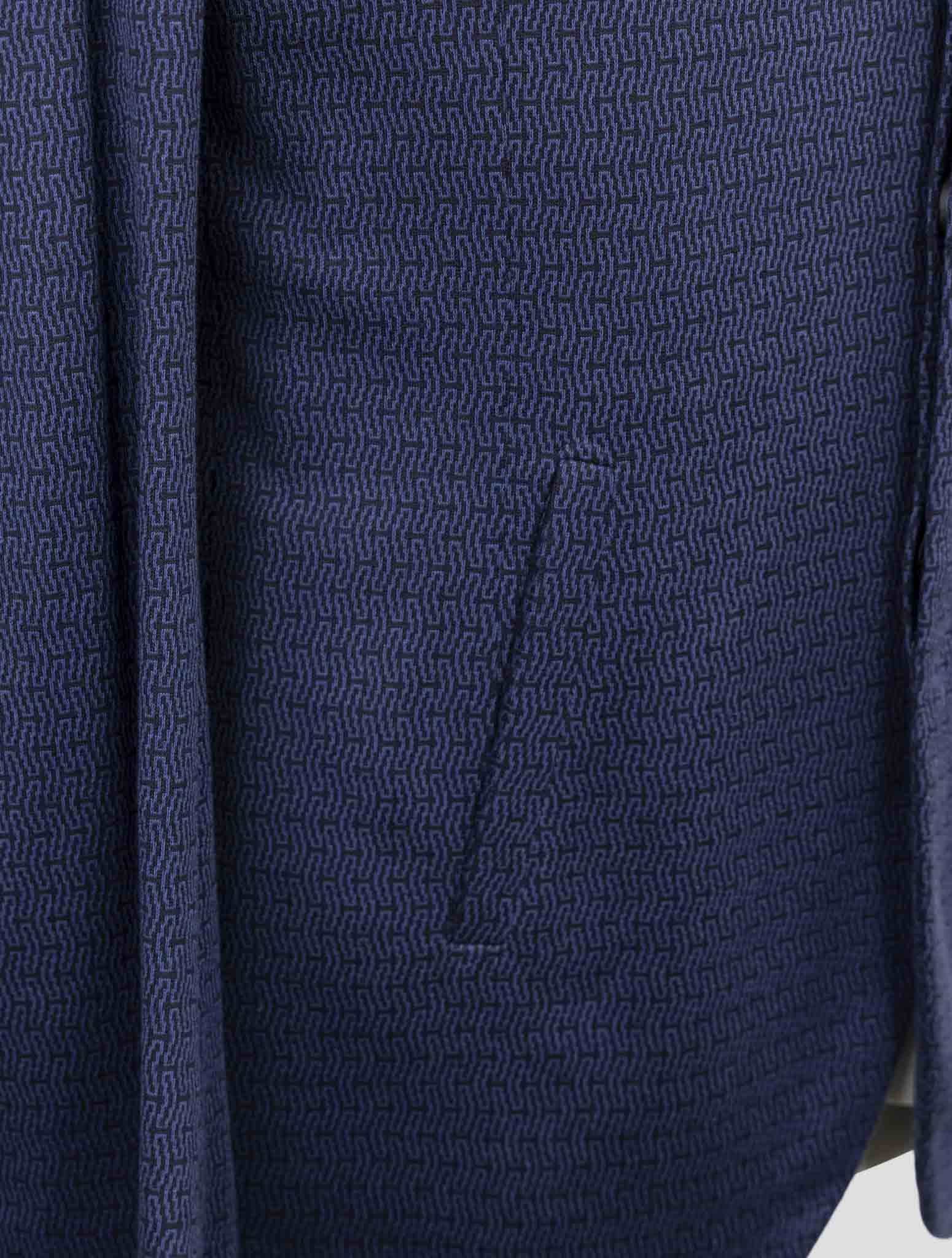 Kiton Knt Blue Cotton Cashmere Pa Blazer