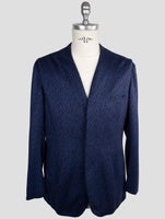Kiton Knt Blue Wool Cashmere Pl Blazer