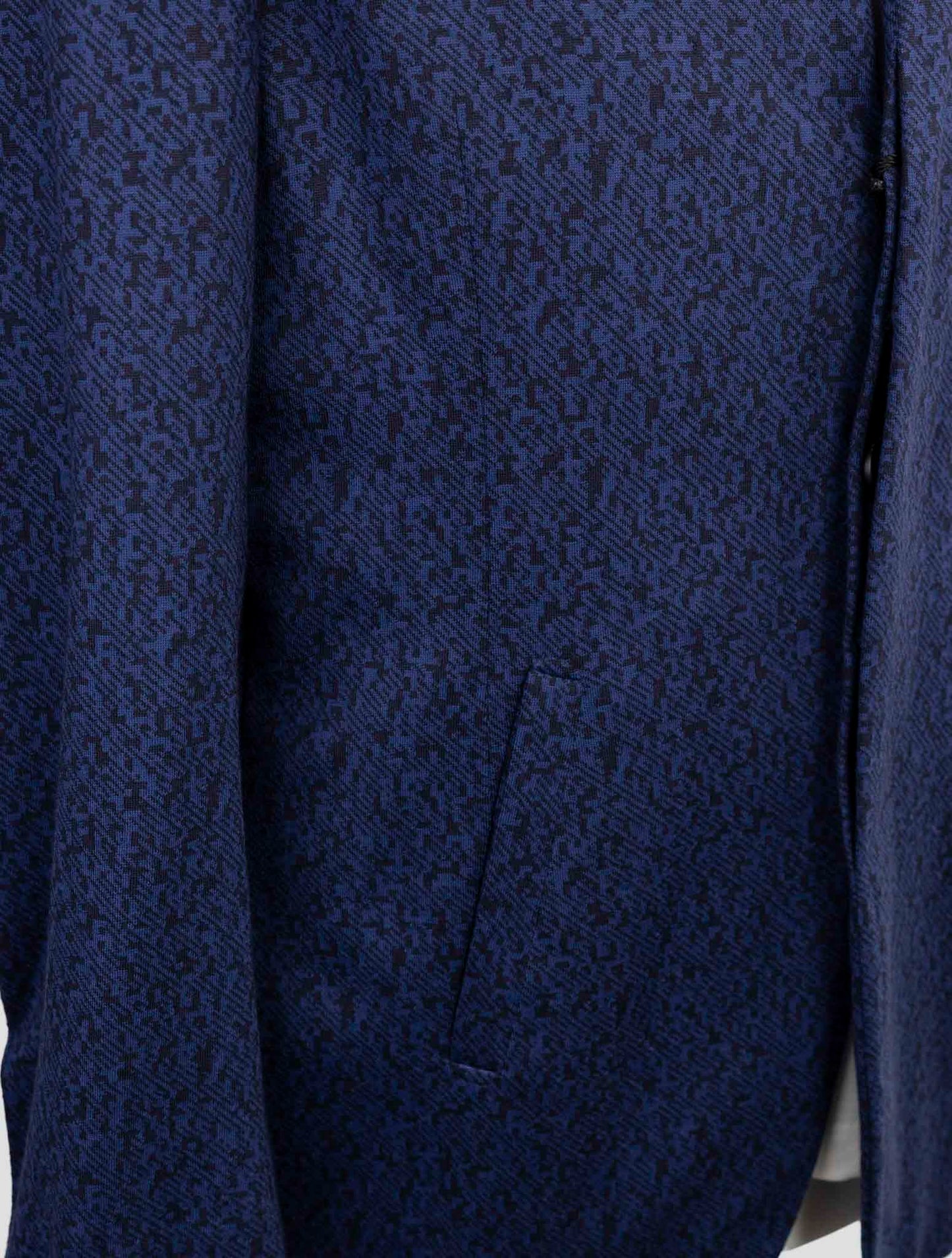 Kiton Knt Blue Wool Cashmere Pl Blazer