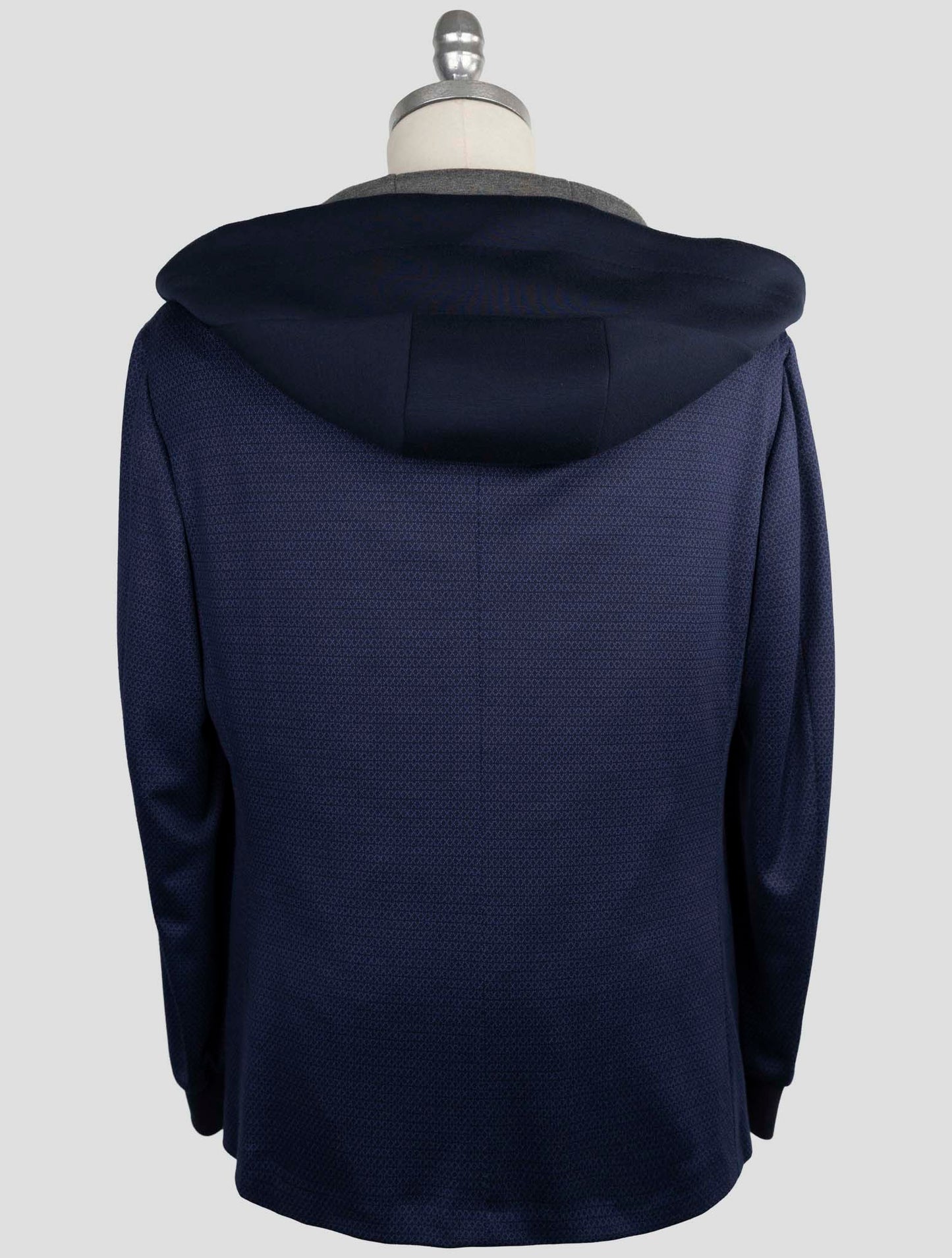Kiton Knt Blue Wool Blazer