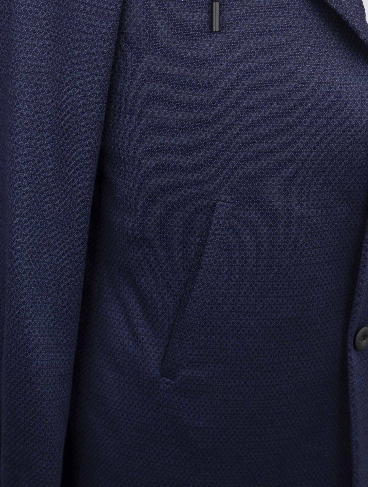 Kiton Knt Blue Wool Blazer