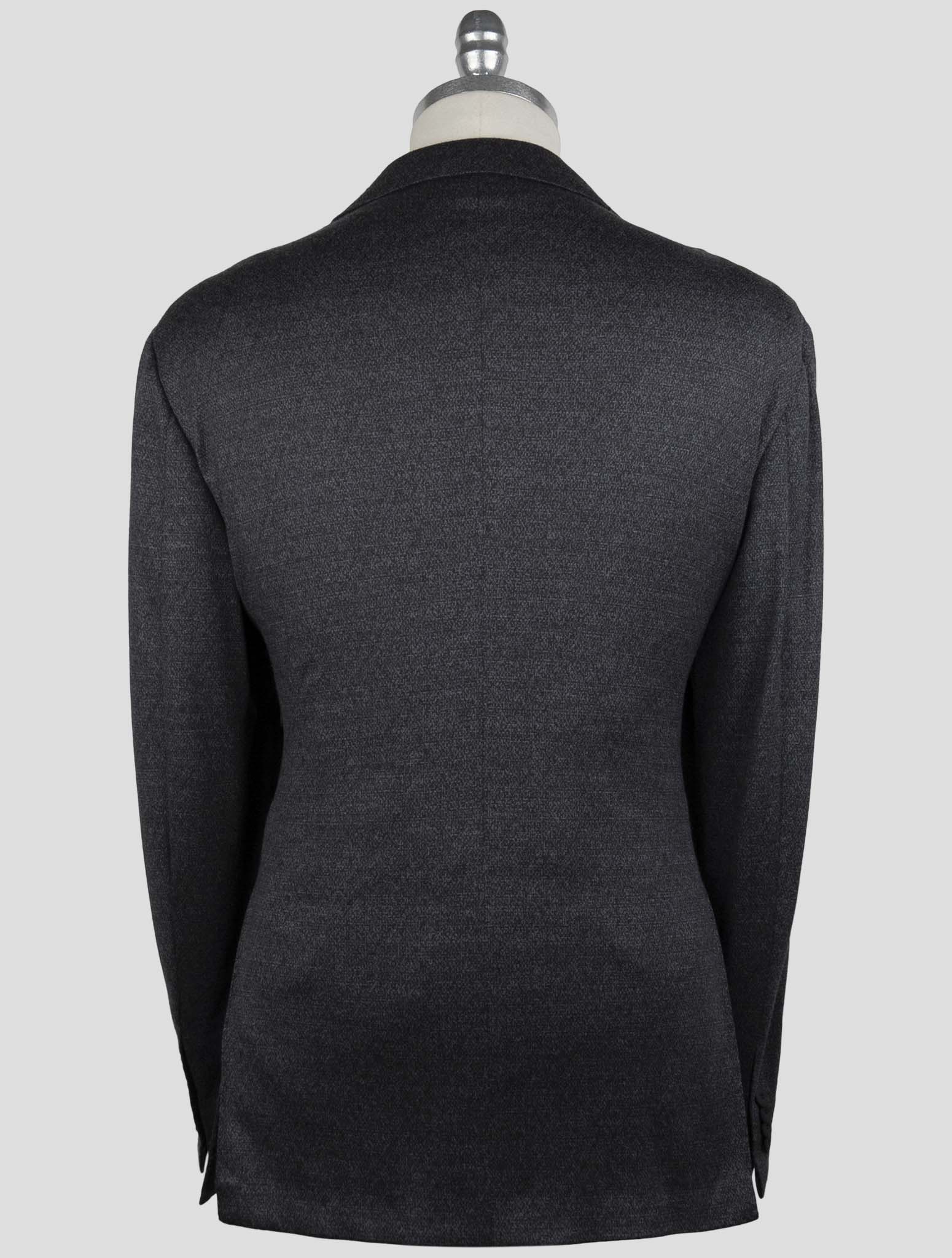 Kiton Knt Gray Wool Double Breasted Suit