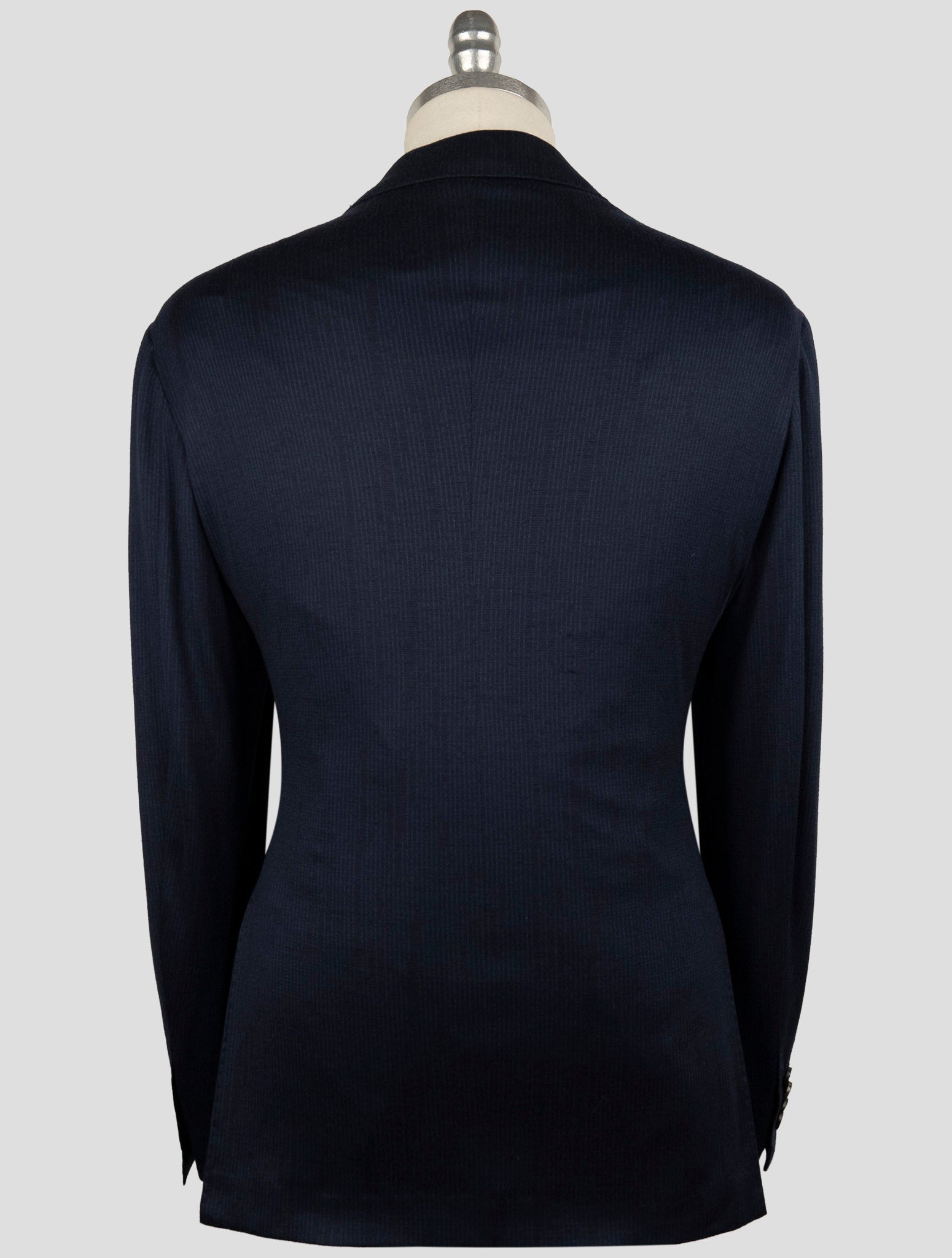 Kiton Knt Blue Wool Double Breasted Suit