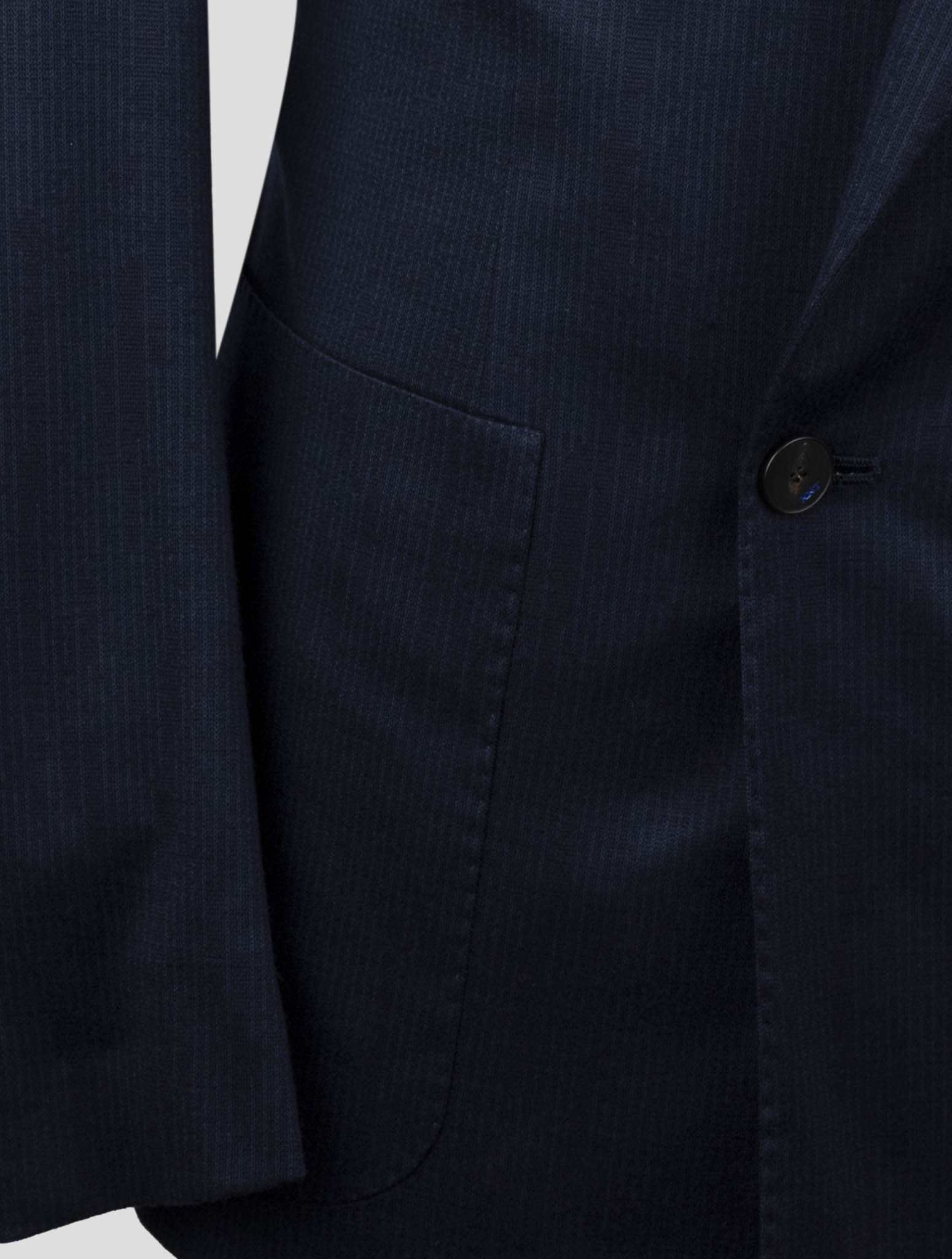 Kiton Knt Blue Wool Double Breasted Suit