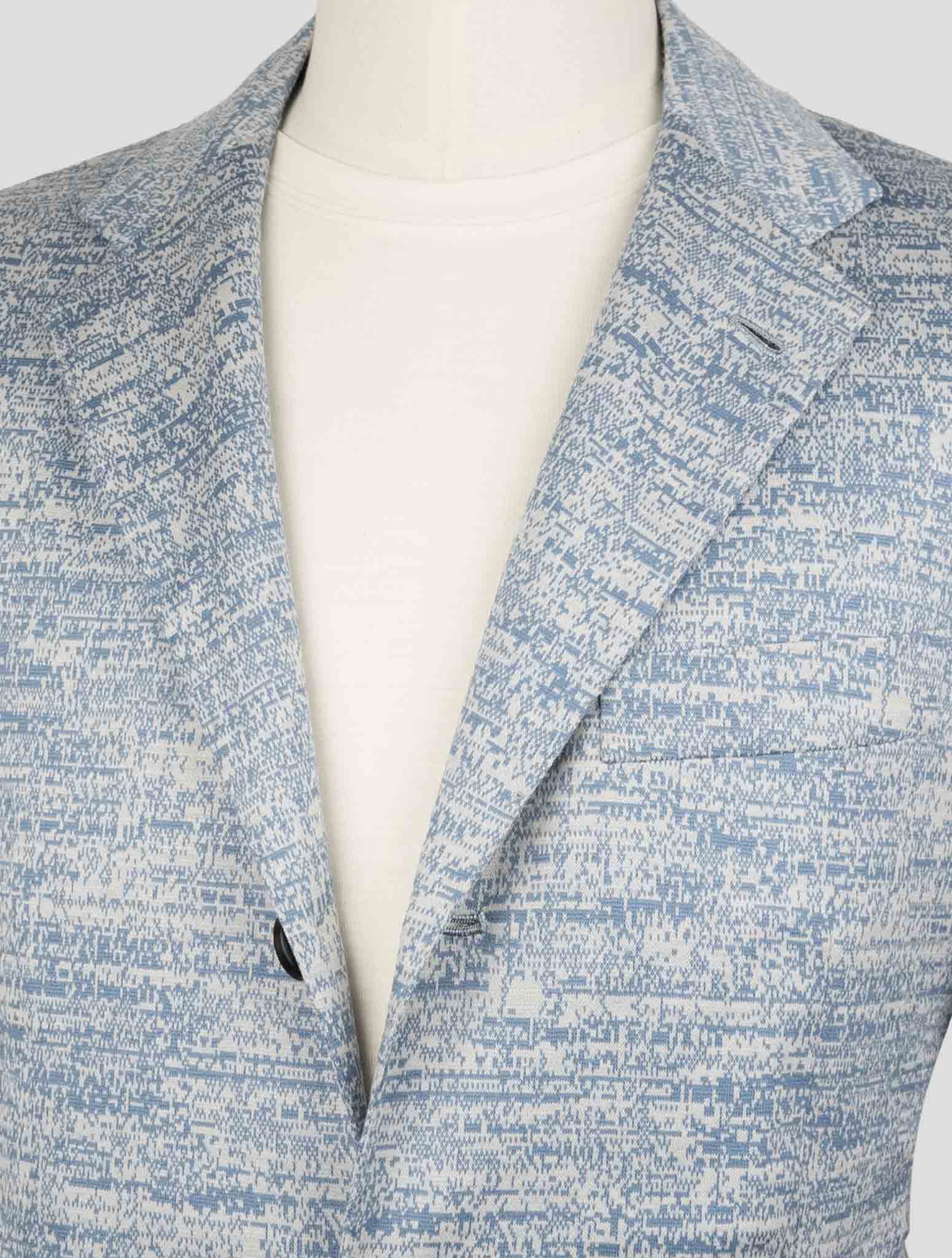 Kiton Knt Light Blue Wool Suit