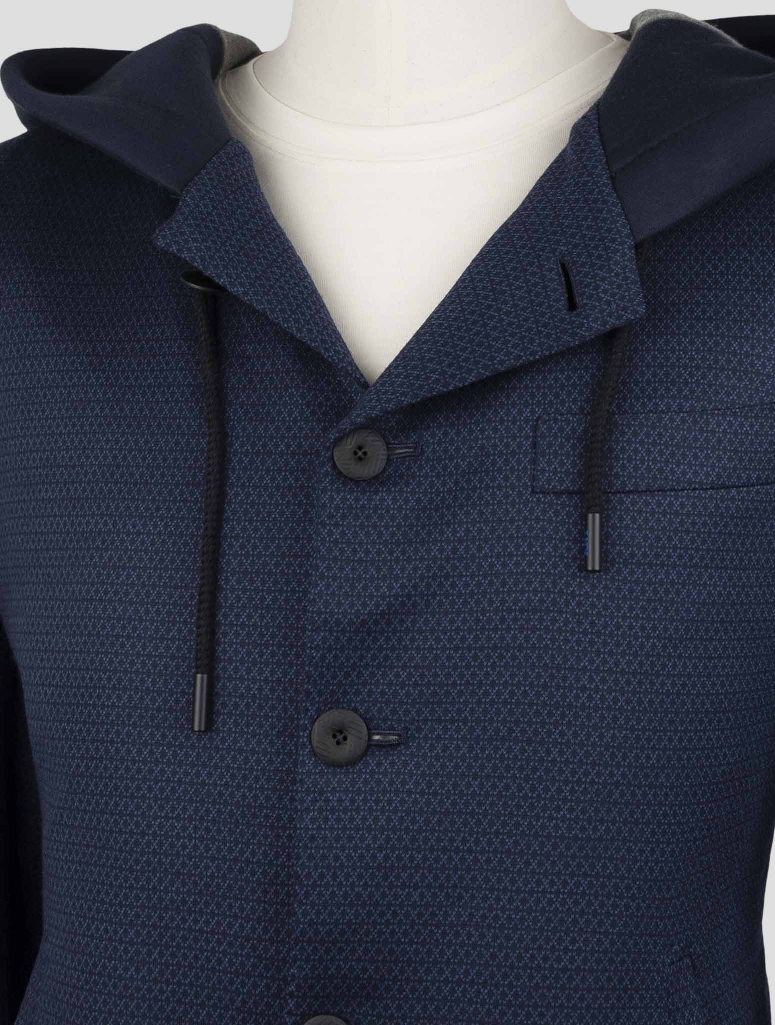 Kiton Knt Blue Wool Suit