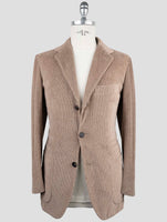 Kiton Knt Brown Cotton Pl Velvet Suit
