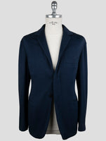 Kiton Knt Blue Cashmere Cotton Suit