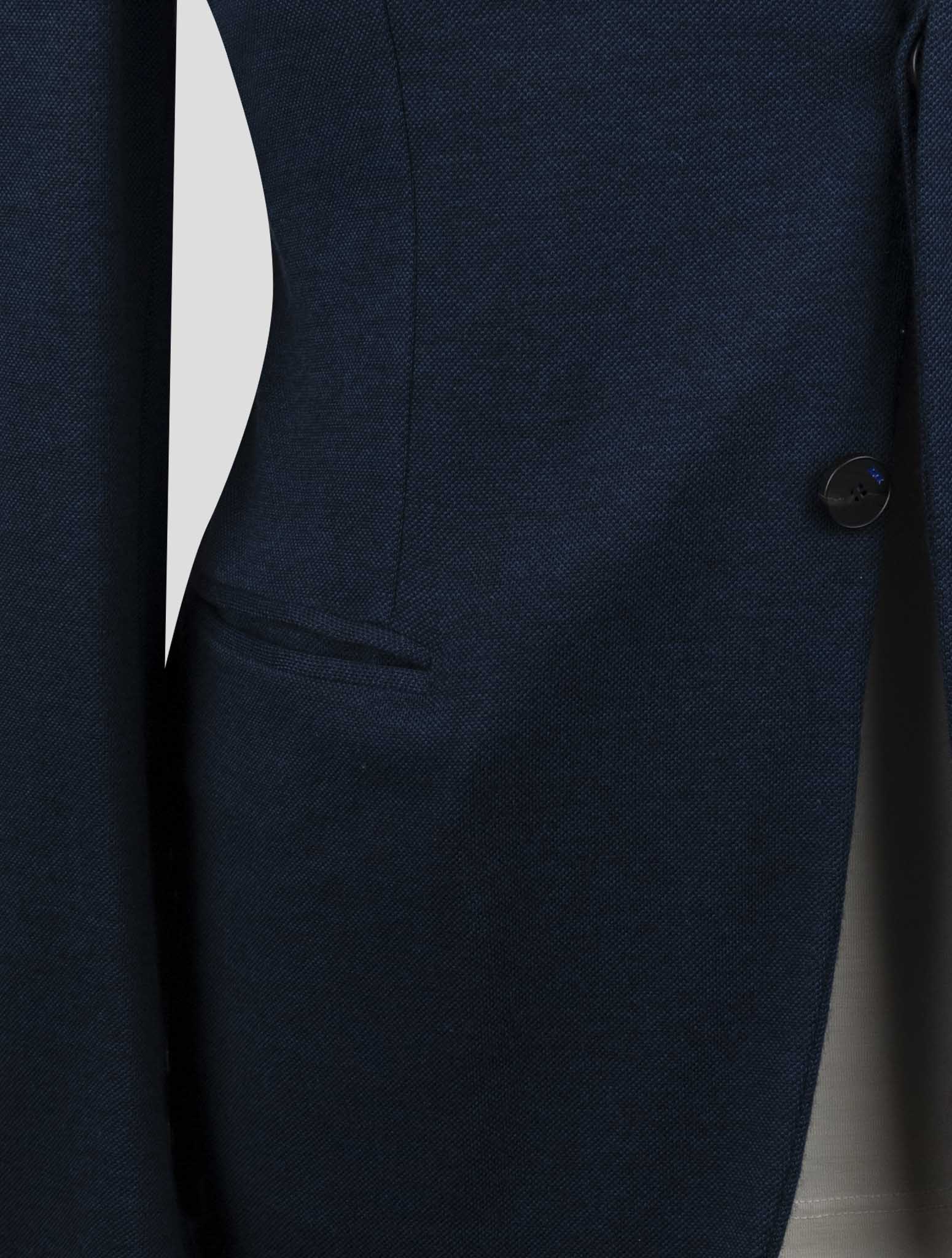 Kiton Knt Blue Cashmere Cotton Suit