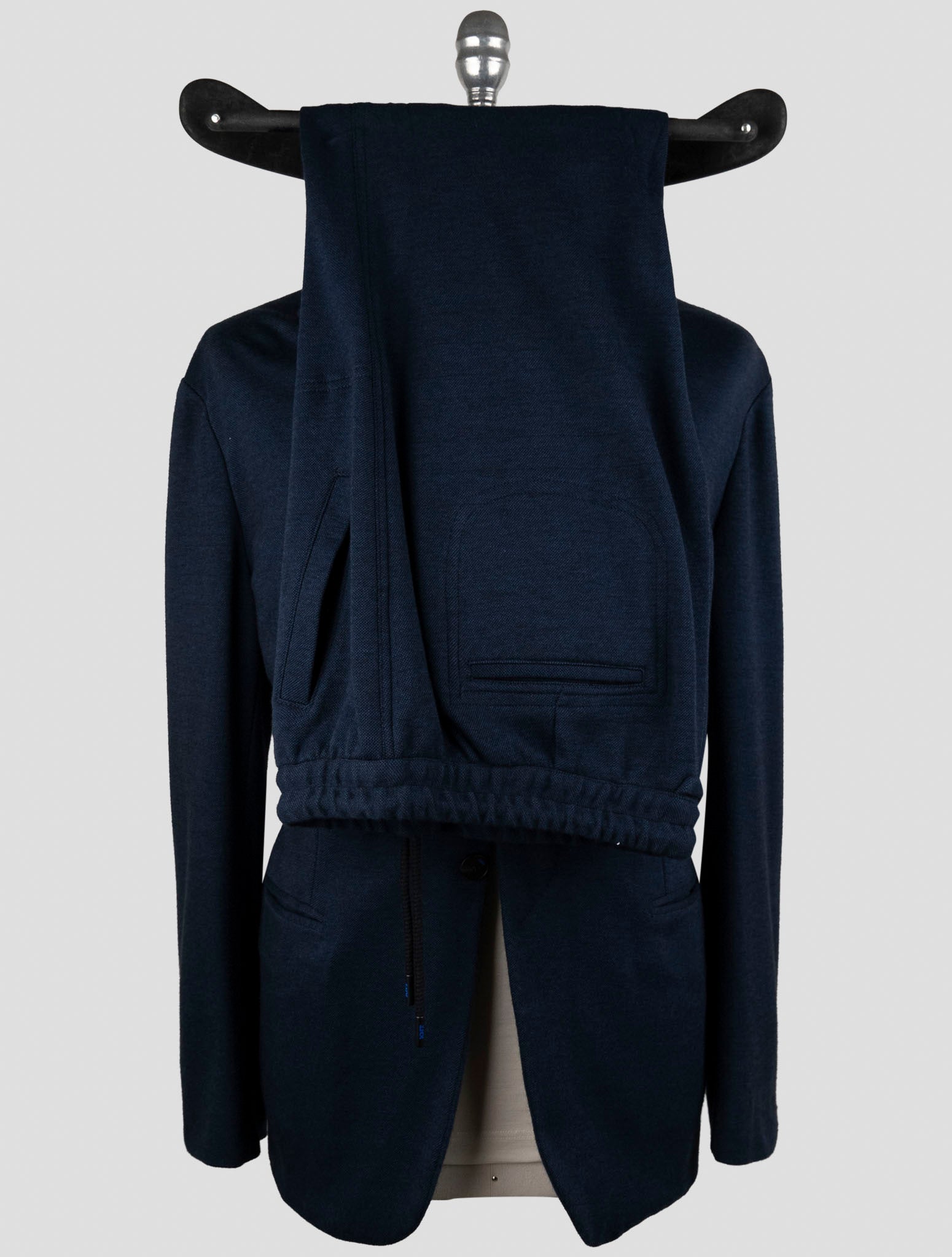 Kiton Knt Blue Cashmere Cotton Suit