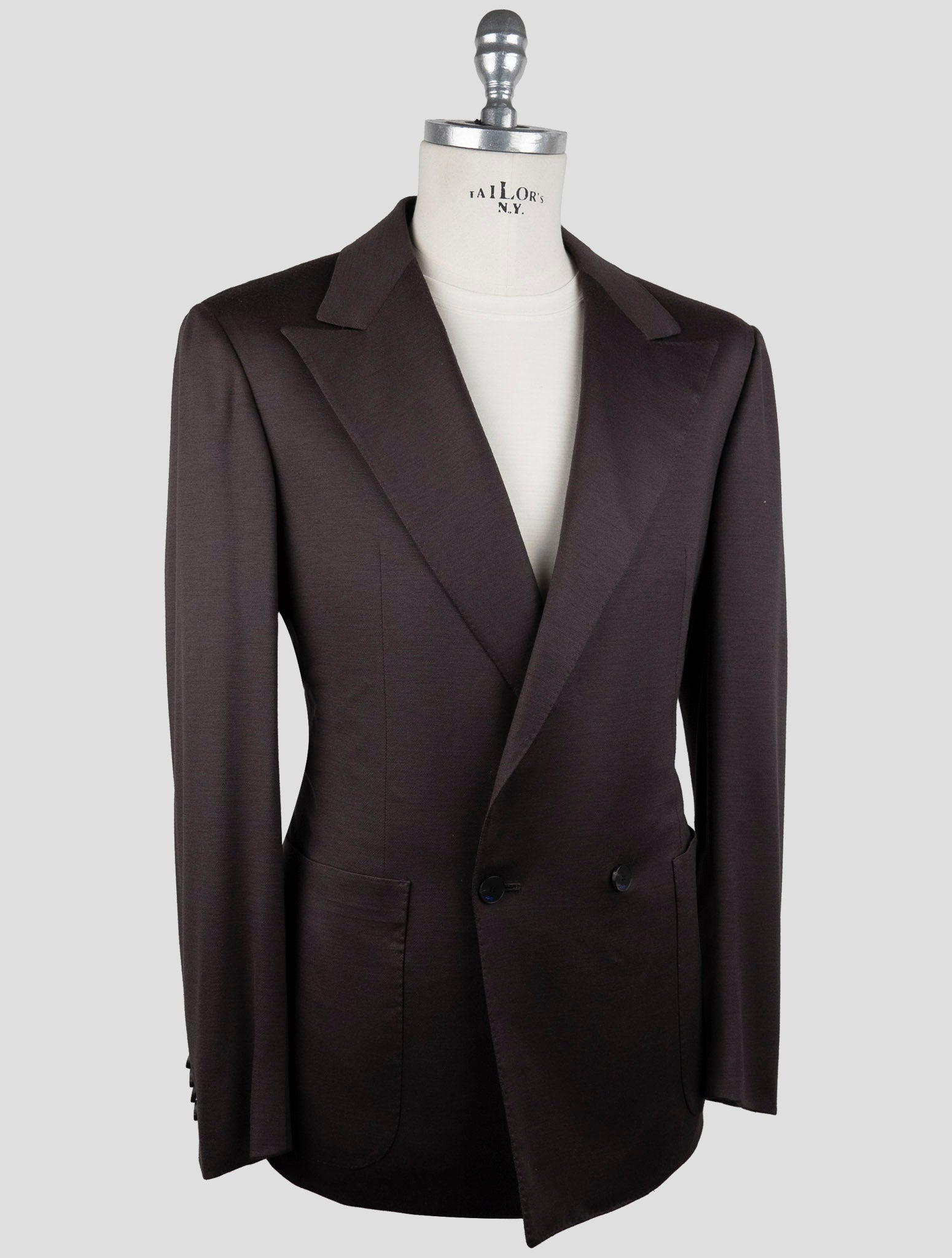 Kiton Knt brown Wool Suit