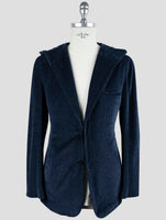 Kiton Knt Blue Cotton Pl Velvet Suit
