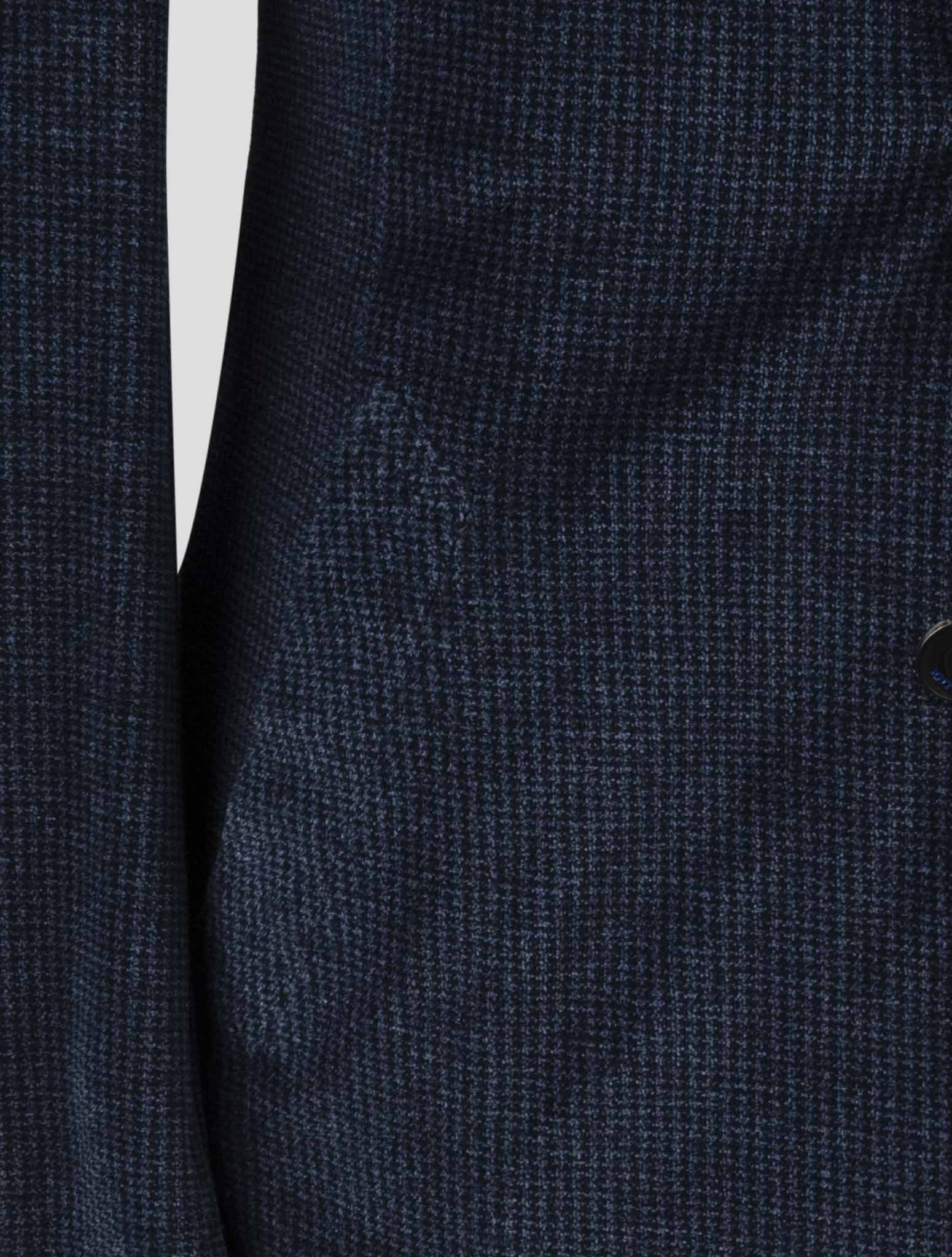 Kiton Knt Blue Cotton Pl Velvet Suit