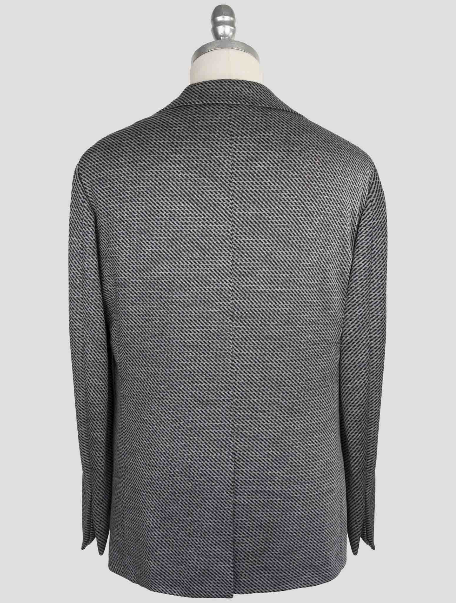 Kiton Knt Gray Cashmere Wool Pl Suit