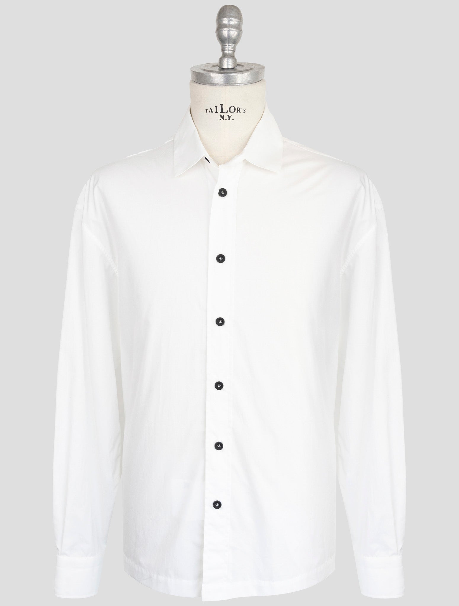 kiton Knt White Cotton Shirt