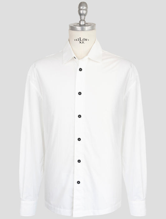 kiton Knt White Cotton Shirt