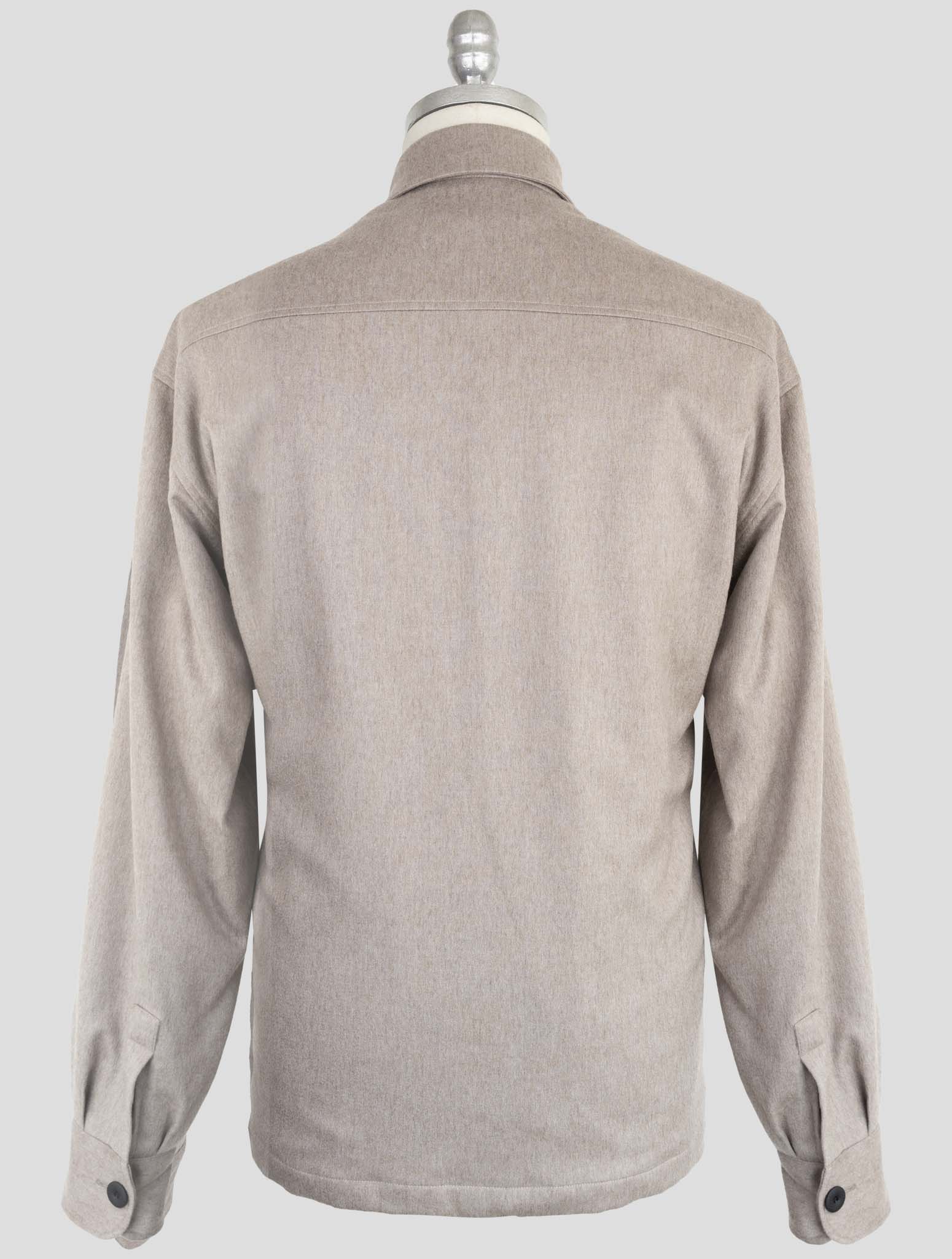 kiton Knt Brown Cashmere Pa Ea Overshirt