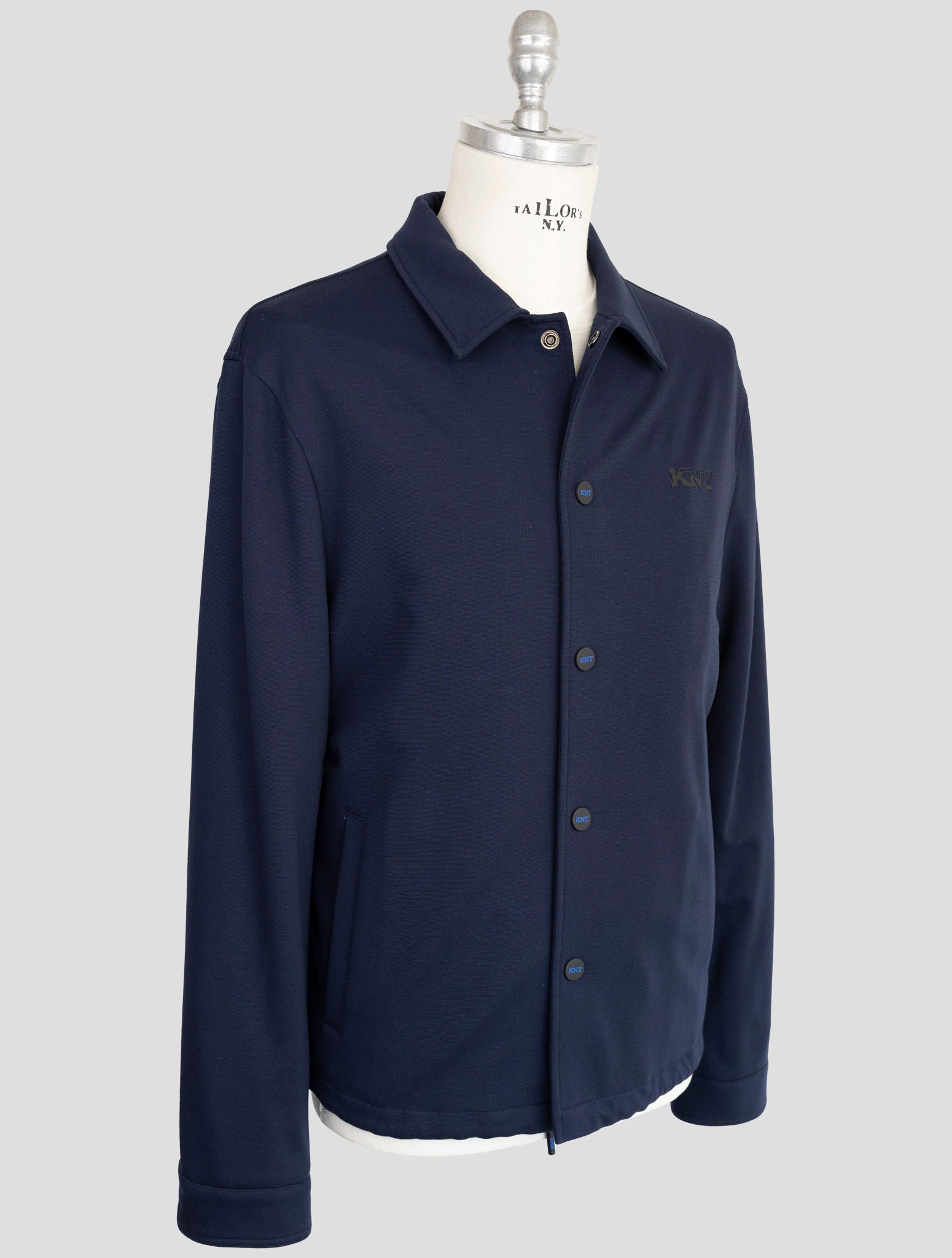 Kiton KNT Blue Viscose PA EA Overshirt - image 2
