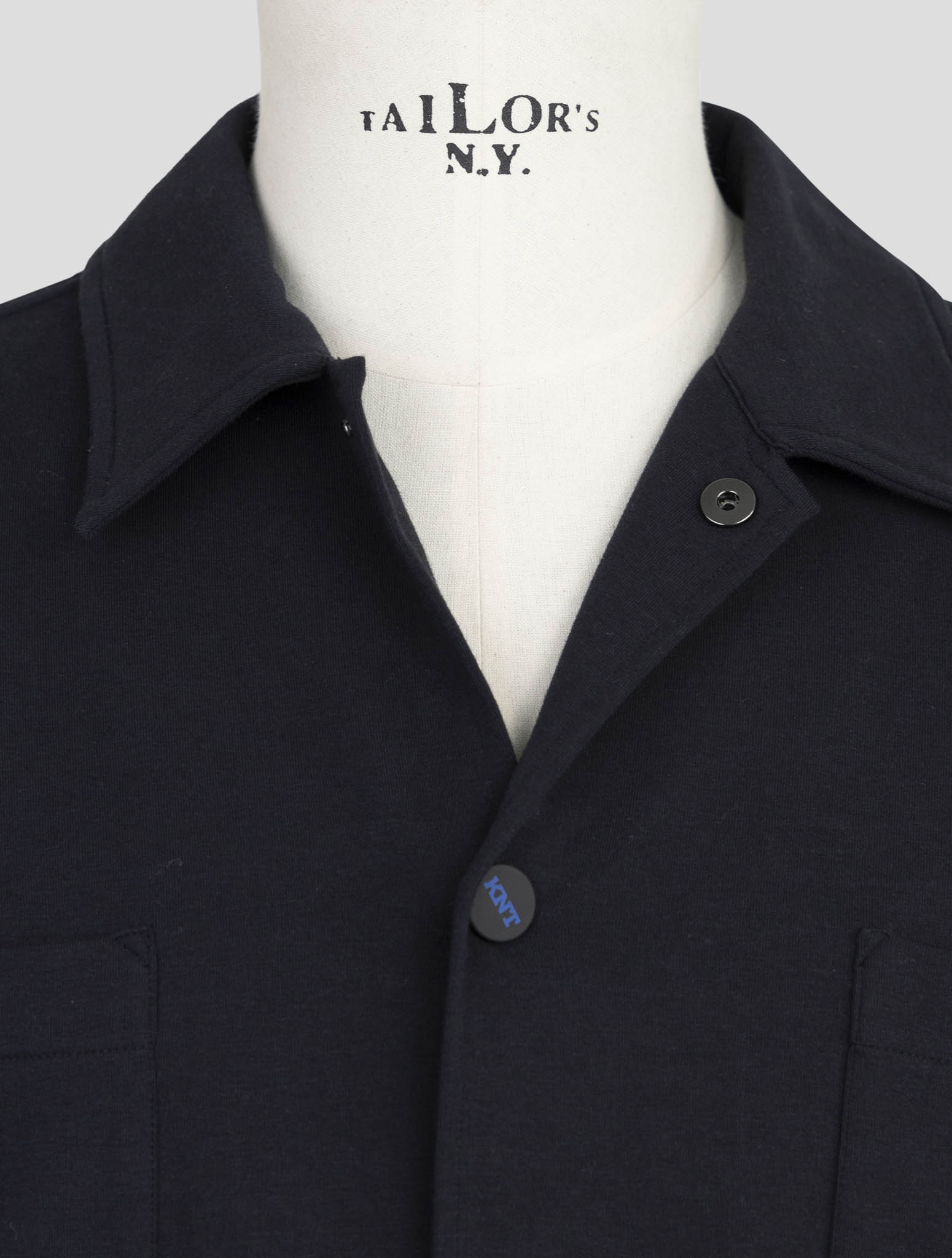kiton Knt Blue Cotton Ea Shirt