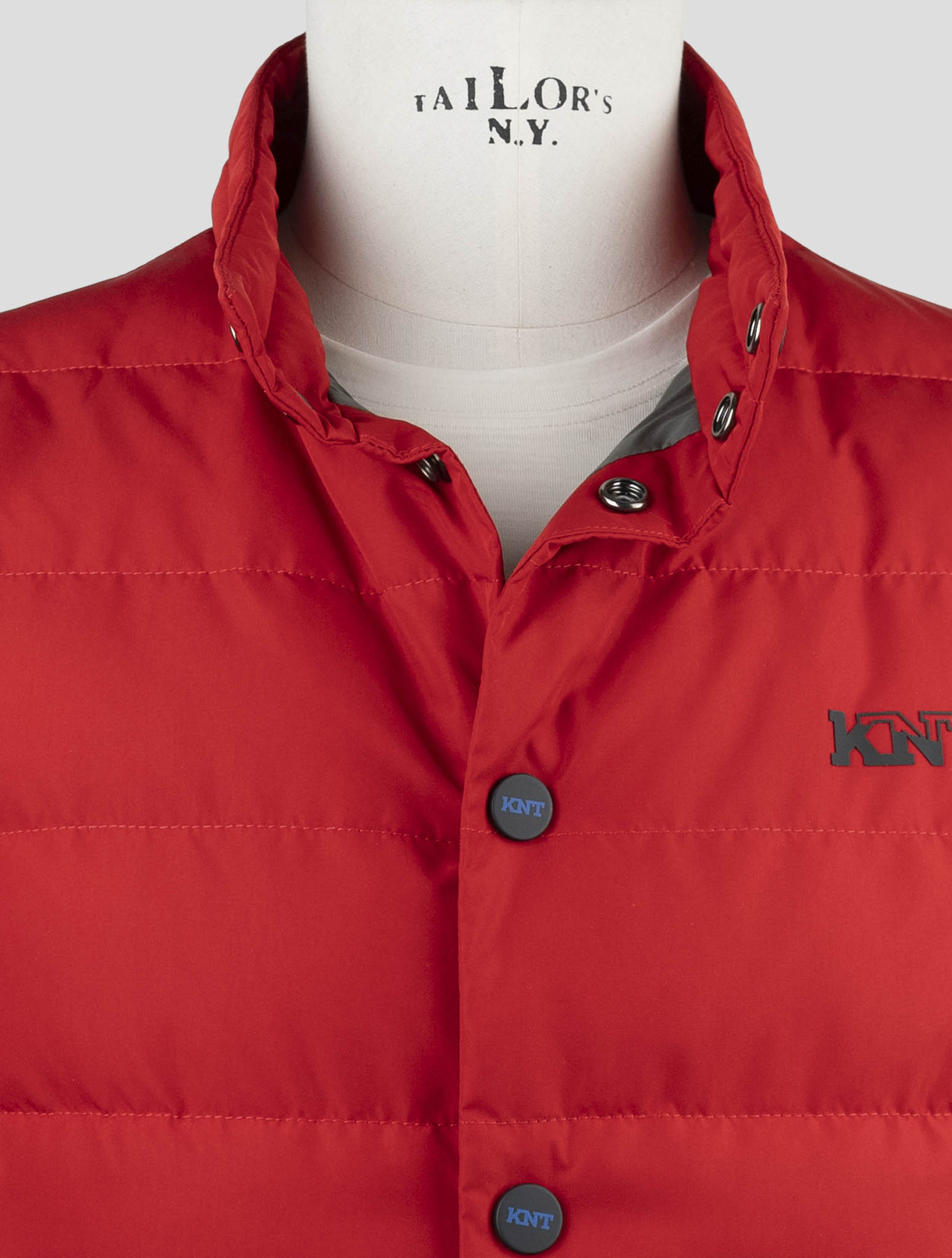 Kiton Knt Red Pl Coat Gilet